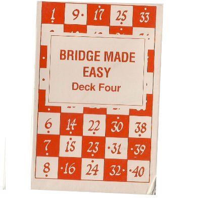BRIDGE MADE EASY. CARDS DECK 4